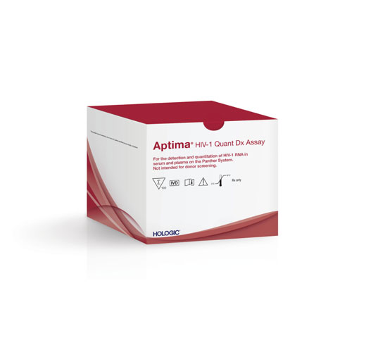 Hologic Aptima™ HIV-1 Quant Dx Assay mot vit bakgrund