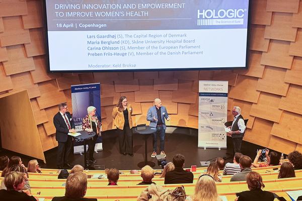 Paneldiskussion med några av Öresundsregionens mest inflytelserika sjukvårdspolitiker, Preben Friis-Hauge, Carina Ohls