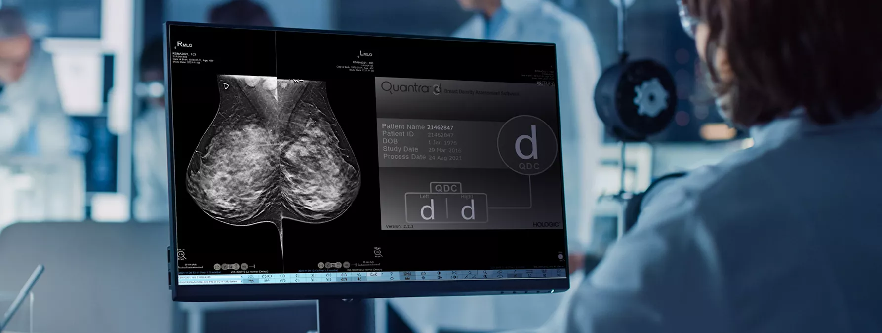 Bild på skärm med Quantra