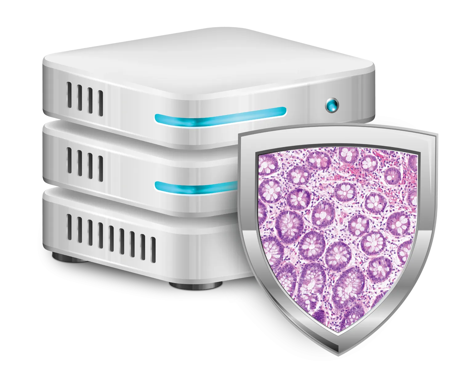 Genius IMS för histologi mot vit bakgrund