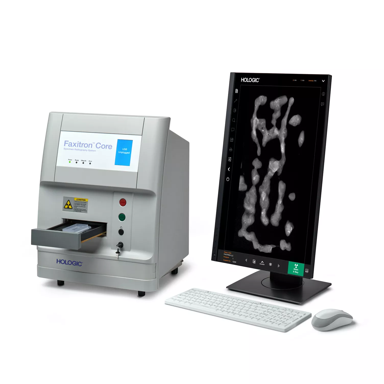 Preparatröntgensystem mot vit bakgrund