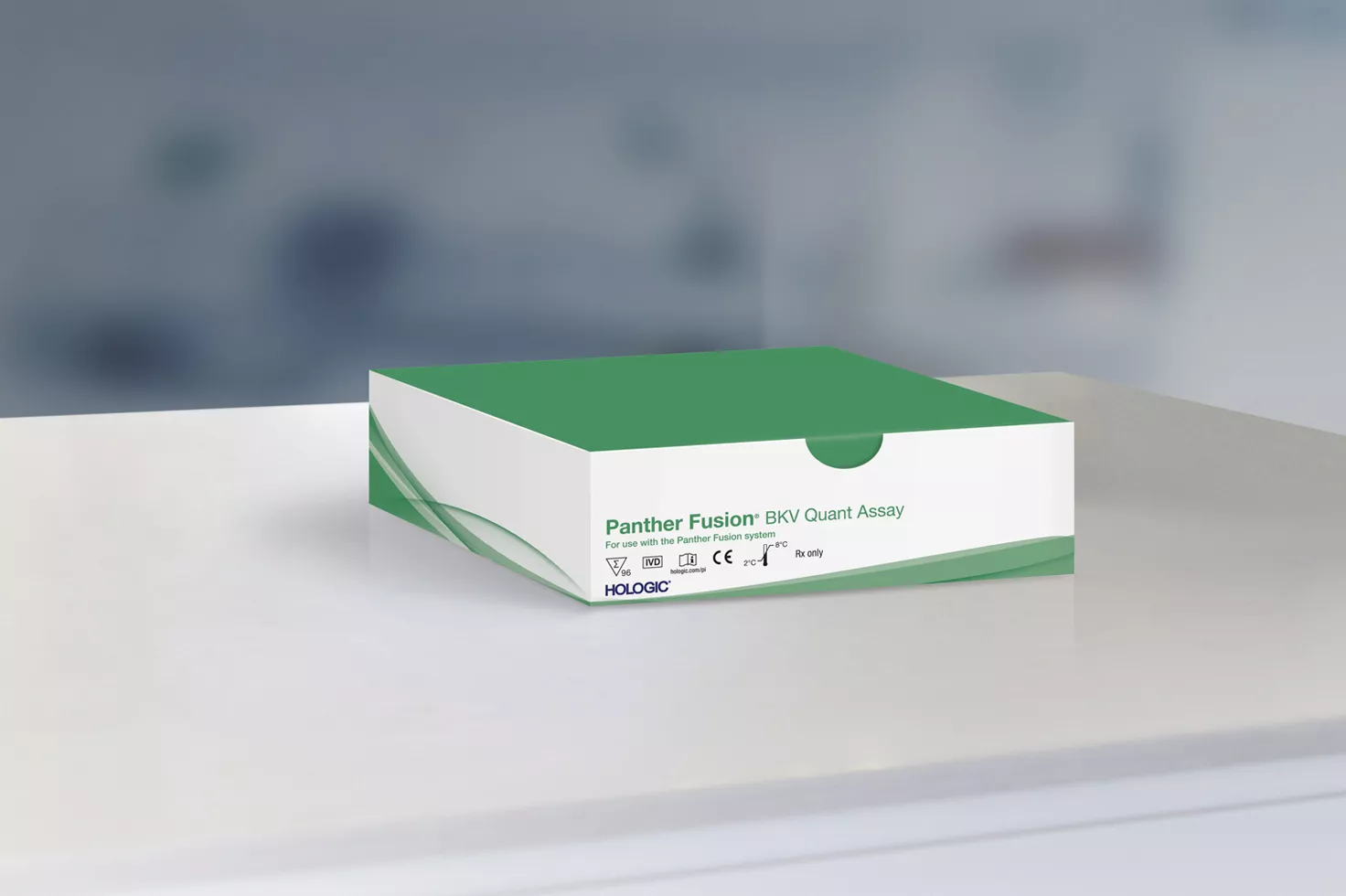 Panther Fusion® BKV Quant Assay mot vit bakgrund