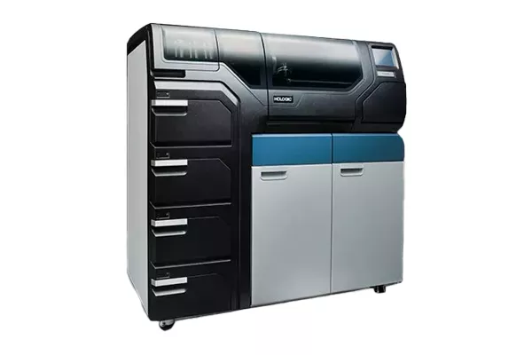 Hologic ThinPrep-enhet mot vit bakgrund