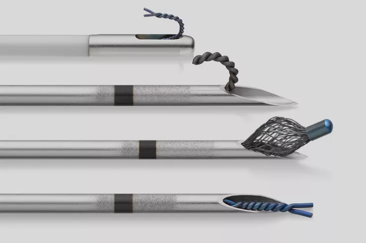 Platsmarkörer för bröstbiopsi med distinkta former